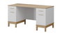 Hanah Home Etto - Mm1.44.02.W1 Escritorio de Estudio Madera y Roble Blanco